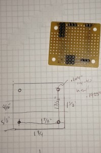 The original was done on perfboard. Note this one lacks diodes.